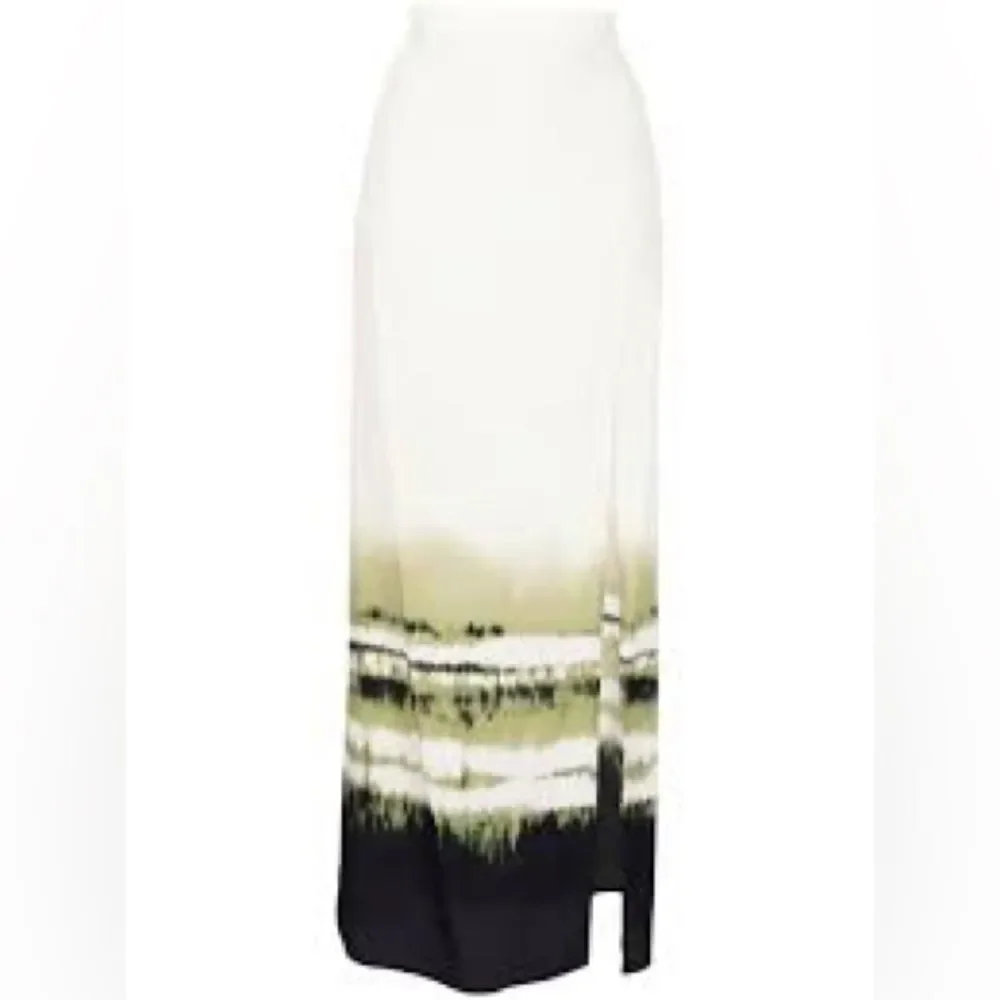NWT Bec + Bridge Riptide Maxi Skirt 100%‎ Silk Tie Dye High-Waisted Boho US 2